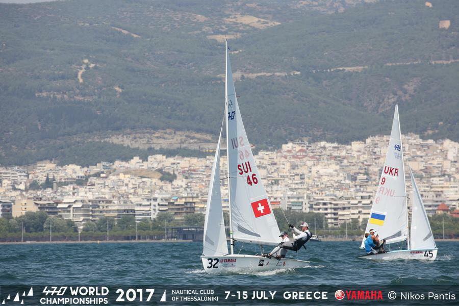  470  World Championship 2017  Thessaloniki GRE  Day 6  Les Suisses