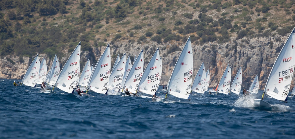  ILCA 6  European Youth Championship 2021  Kastel Gomilica CRO  Final results  Gold for ITA and CZE