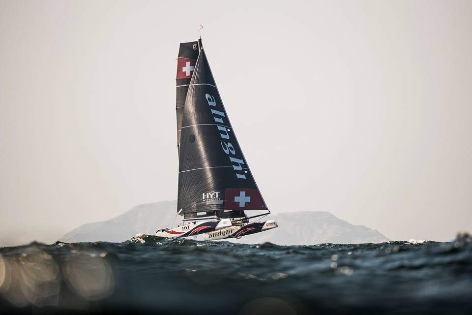  GC32  Extreme Sailing Series  Act 1  Muscat OMN  Day 1, the Swiss