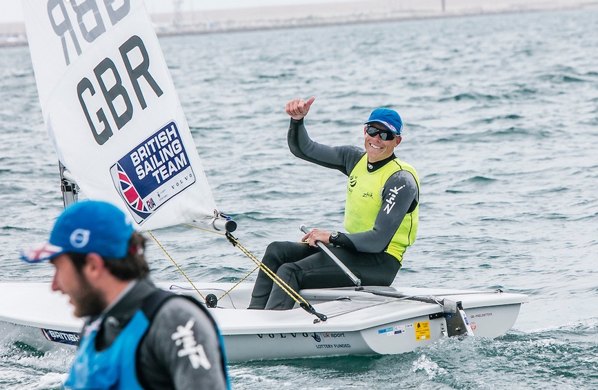  Laser  Olympic Worldcup 2016  Weymouth GBR  Final results, ranks 4 for Parkhill CAN and 9 for Bowskill CAN