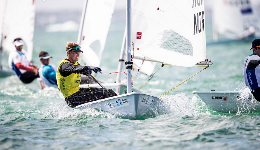  Laser  Olympic Worldcup 2019  Miami FL, USA  Day 5, 4 NorAms qualified for Medal Races