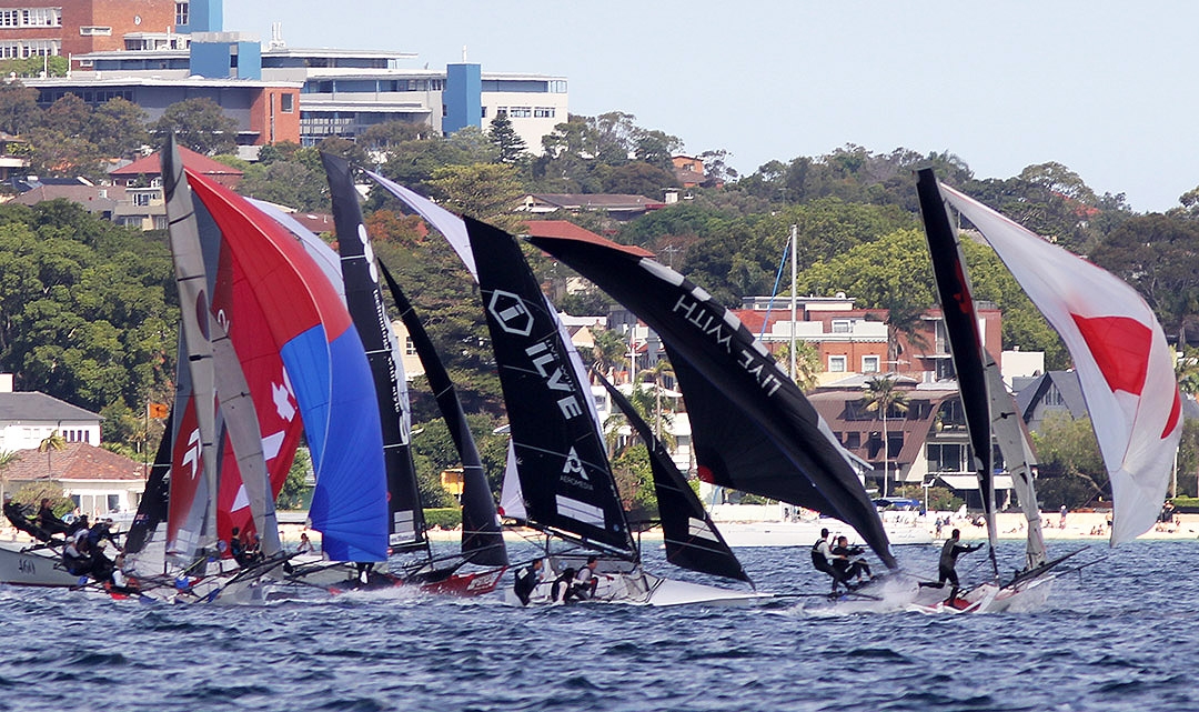  18 Footer  Spring Championship  Sydney AUS  Race    Season start on Sydney Harbour