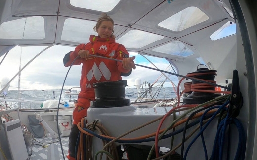  IMOCA Open 60  Vendee Globe  Day 62  Out for Isabelle Joschke FRA/GER
