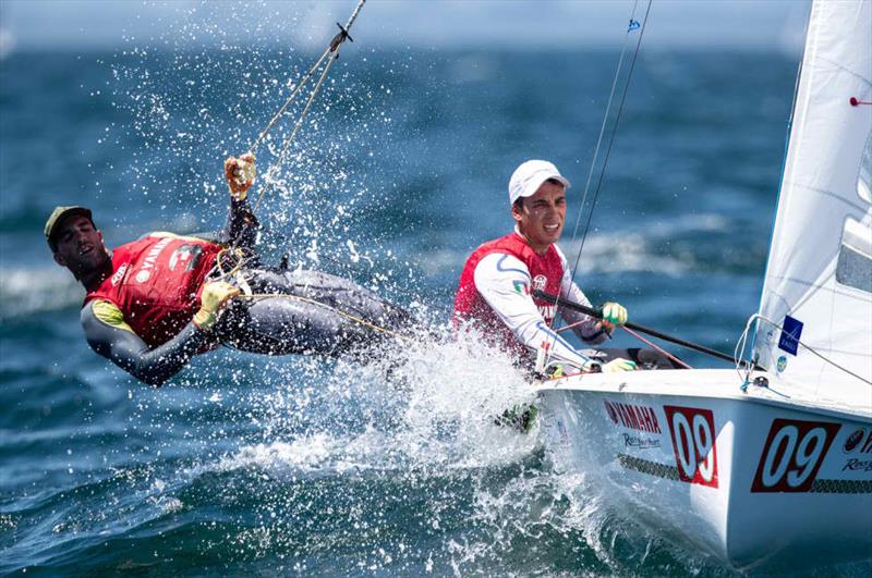 Olympic World Cup  Enoshima JPN  Final Day  Medal Races II, Atlantic and Nora Brugman USA remain 10th in 470 women