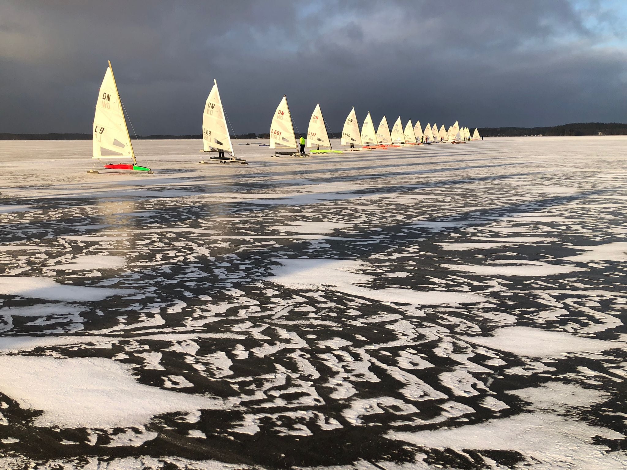  IceSailing  DN Grand Masters Cup  Lake Oljaren SWE  Day 2