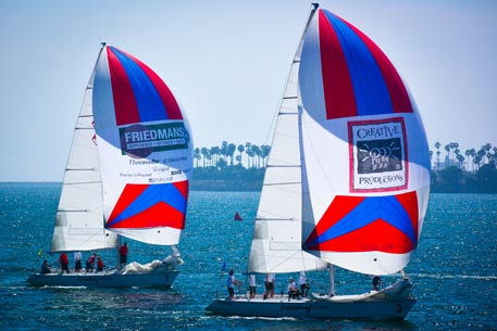  Match Racing  Congressional Cup  Long Beach CA, USA  Day 1, Canfield ISV tied on top