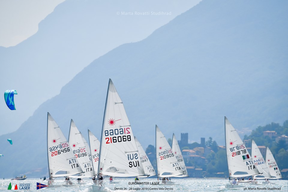  Laser  Euro Masters 2019  Dervio ITA  Day 2, the Swiss
