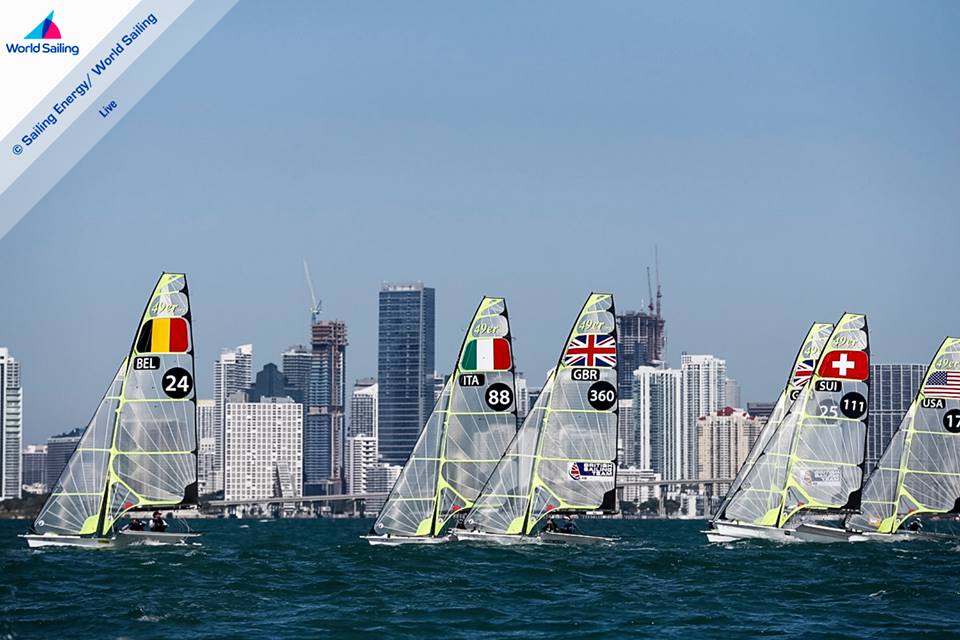  Olympic World Cup 2017  Olympic Classes Regatta  Miami FL, USA  Day 1  Les Suisses