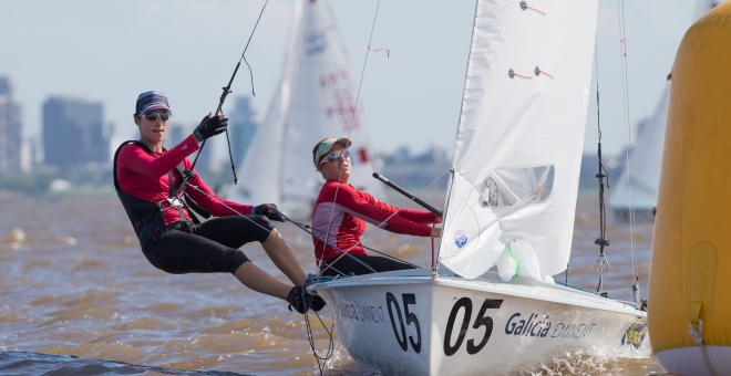  470  World Championship 2016  Buenos Aires ARG  Day 1  Les Suisses