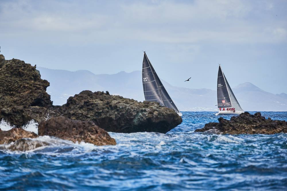  Various Classes  Les Voiles de StBarth  StBarthelemy FRA  Day 3  Niggeler SUI defends rank 1