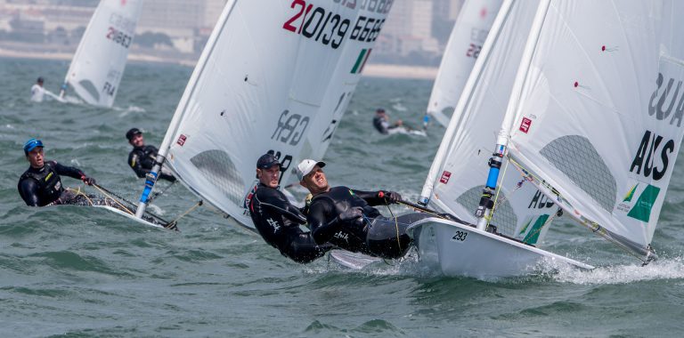  Laser Radial + Standard  European Championship 2018  La Rochelle FRA  Day 2, solid results on NorAms