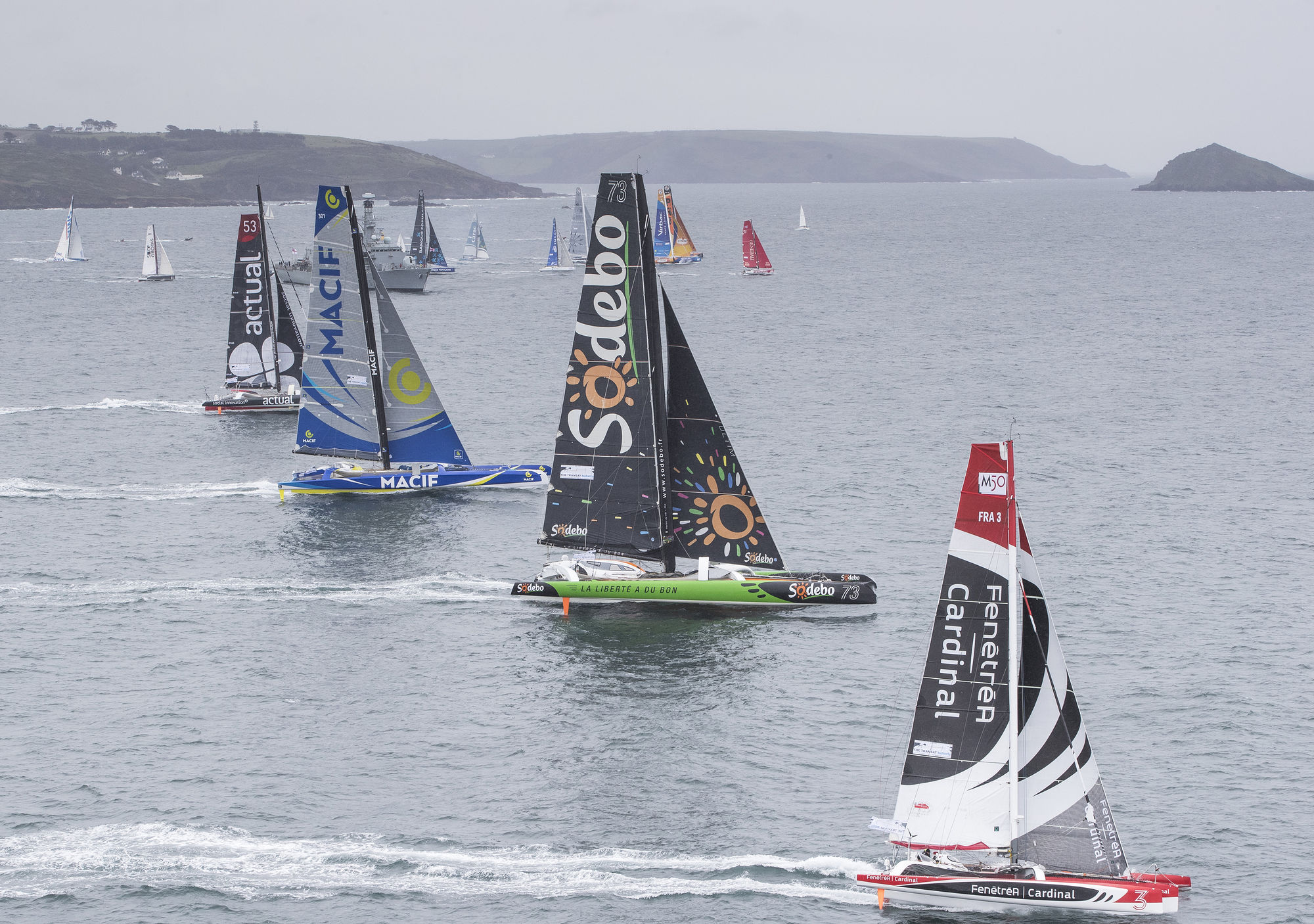  IMOCA Open 60, Class 40, Multi 50, Ultime  The Transat  Plymouth GBR  Day 1