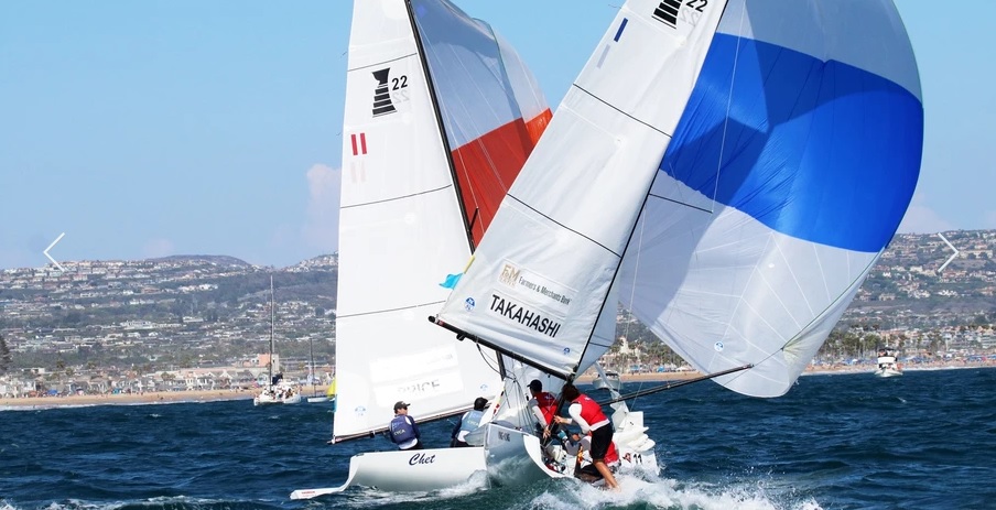  Match Racing  53rd Governor's Cup Junior Championship  New Port Beach CA  Day 3  Takahashi NZL sole leader with 4 matches left in Round Robin 2