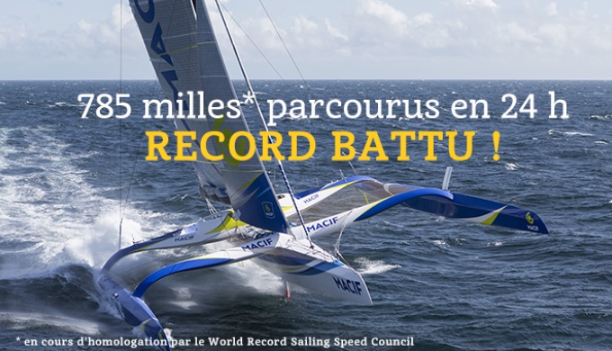  Ocean Records  North Atlantic Solo Record Attempt, New York USA  Day 3  a new 24 hours' record for François Gabart FRA