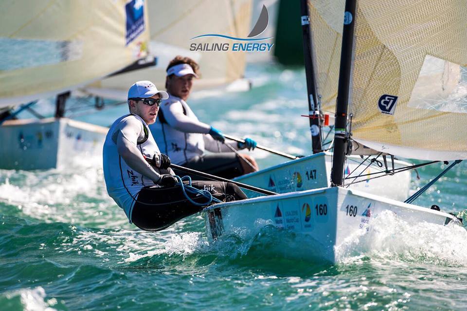  Olympic Worldcup 2018  Olympic Classes Regatta  Miami FL, USA  Day 2  Mateo SanzLanz SUI in Fuehrung !