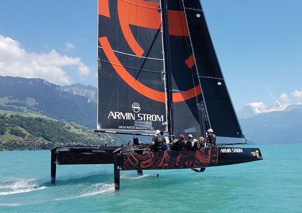  Segelschule Thunersee  Foiling with the GC32catamaran