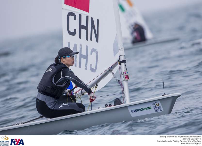  Laser  Olympic Worldcup 2016  Weymouth GBR  Day 3, Parkhill CAN 8th
