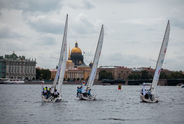  J/70  Sailing Champions League  Semifinal 3  St. Petersburg RUS  Day 2, 20 Club teams from 11 nations fight for 6 final berths