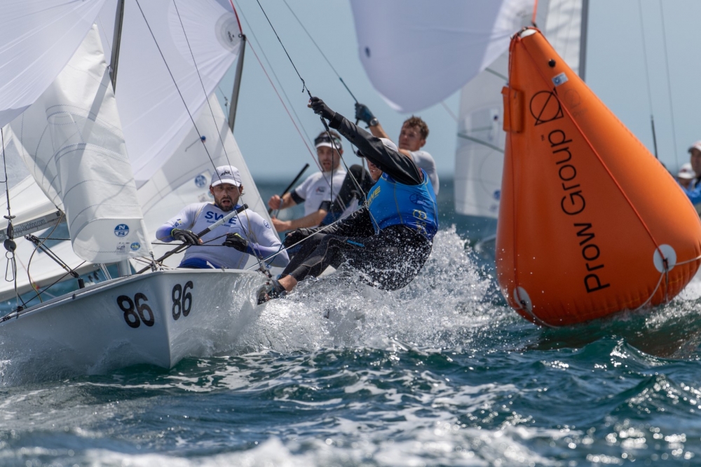  470  European Championship 2021  Vilamoura POR  Day 1  the favorites already in the lead, best North Americans in 10th and 12th