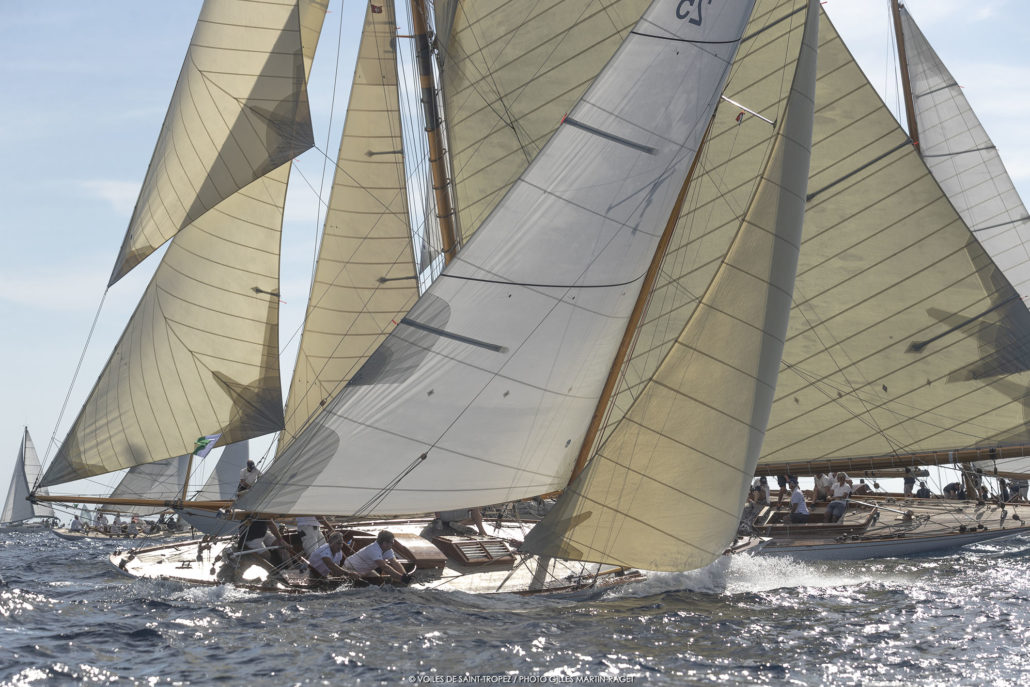  IRC, Classics  Les Voiles de StTropez  StTropez FRA  Day 2, 300 yachts racing in perfect sailing conditions