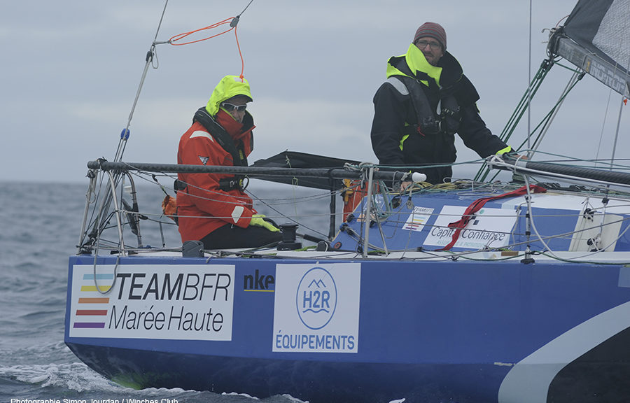  Mini 6.50  Mini Fastnet 2019  Douarnenez FRA  Day 3, the leading duo on the home stretch 80nm ahead