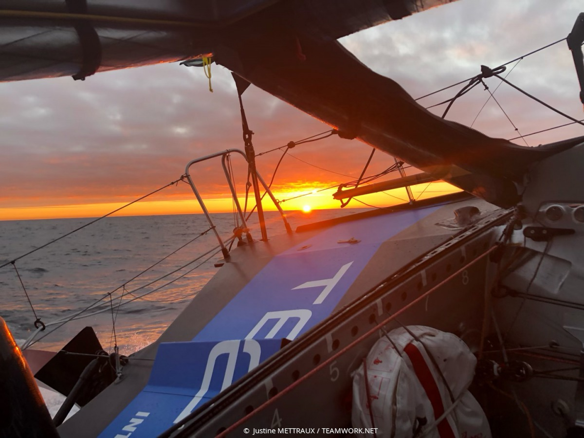  IMOCA, Class 40, Multi 50, Ultime  Route du Rhum  St.Malo FRA  Day 6  Justine Mettraux SUI attacks !