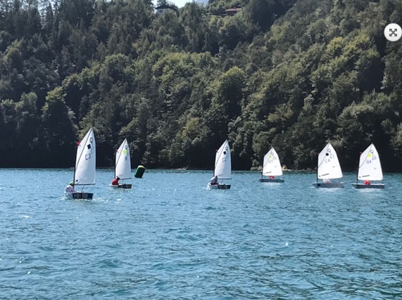  Optimist  Team Racing European Championship 2017  Lago di Ledro ITA  Day 1, the Swiss