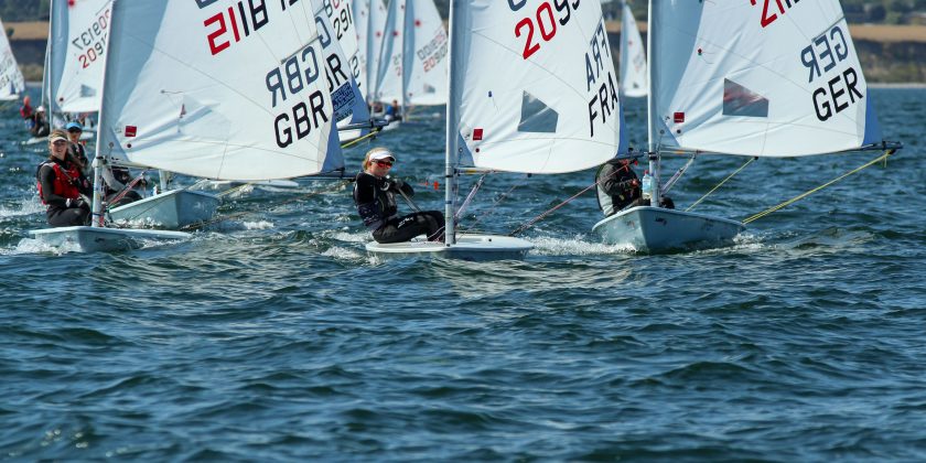  Laser Radial  Youth World Championship 2018  Kiel GER  Day 3, best US sailors 12th and 13th