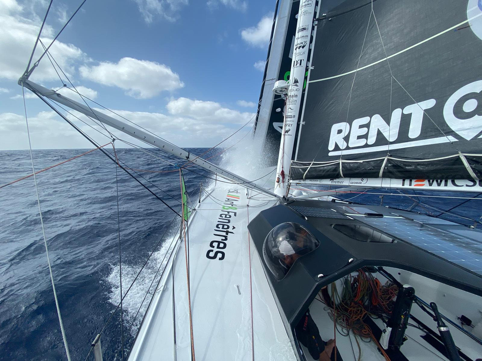  IMOCA Open 60, Class 40, Multi 50  Transat Jacques Vabre  Day 8, Thomson/McDonald GBR abandon after collision with flotsam 