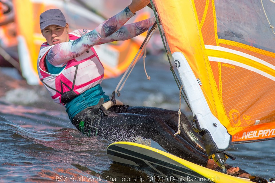 RS:XWindsurfer  Youth World Championship 2019  St.Petersburg RUS  Day 1, Alex Temko 45th best of 3 US boys