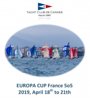  5o5 - Europa-Cup 2019 - Act 1 - Cannes FRA - Day 1 - Hamlin/Nelson USA 2nd after 3 races