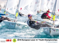  Laser 4.7 - Youth European Championship 2018 - Patras GRE - Day 1