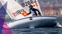  Olympic Worldcup - Act 3 - Genoa ITA - Day 3 - only Laser Radials with Isabella Bertold CAN 3rd, as well as one 49er fleet were racing