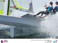  49er, 49erFX, Nacra-17 - European Championships 2019 - Weymouth GBR - Day 2 - excellent 9th for Tenhove/Millen CAN in 49ersFX, medium results and less for other North Americans