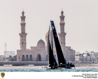  GC32-Catamaran - Racing Tour - Finals - Muscat OMN - Day 2, Alinghi SUI stays on top but Zoulou FRA only one point back