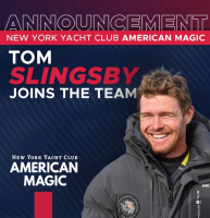  America's Cup - Tom Slingsby AUS signe avec American Magic