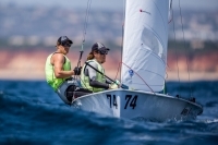  470 - European Championship 2021 - Vilamoura POR - Day 4 - Good day for the USA Cowles sisters