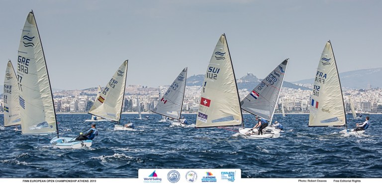  Finn  European Championship 2019  Athens GRE  Final results, Caleb Paine USA earns Olympic berth 2020, Scott GBR takes the title