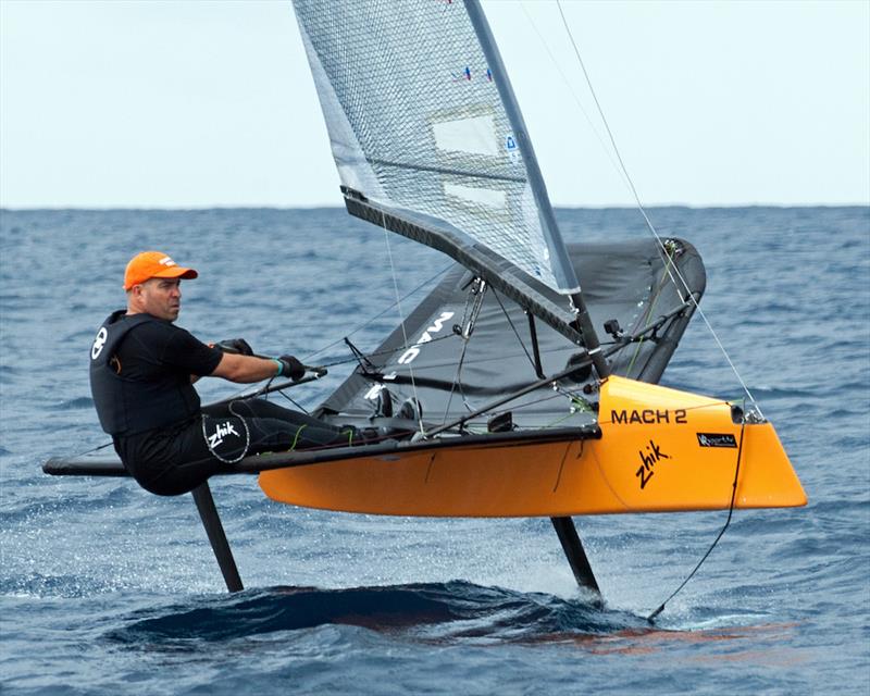  Round Barbados Race  Line honors and record for a FoilerMoth