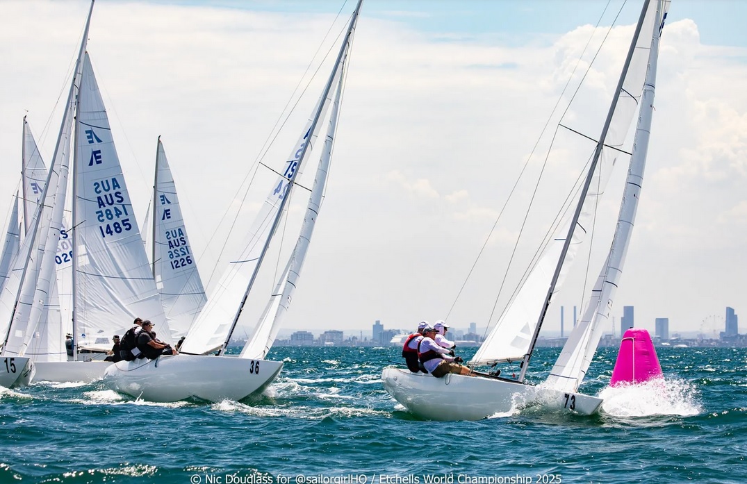  Etchells  World Championship 2025  Brighton AUS  Day 2