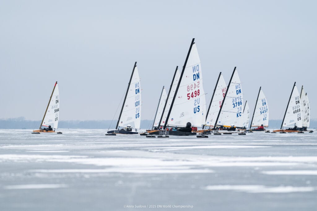  Ice Sailing  DN World Championship 2025  Lake Winnebago WI, USA  Day 1