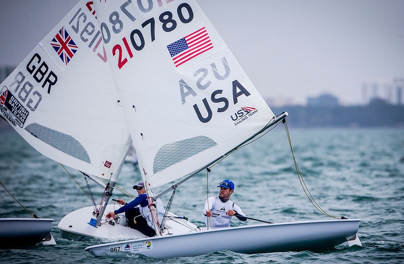  Laser  Olympic Worldcup 2018  Olmpic Classes Regatta  Miami FL, USA  Day 2, 7th and 8th for USA