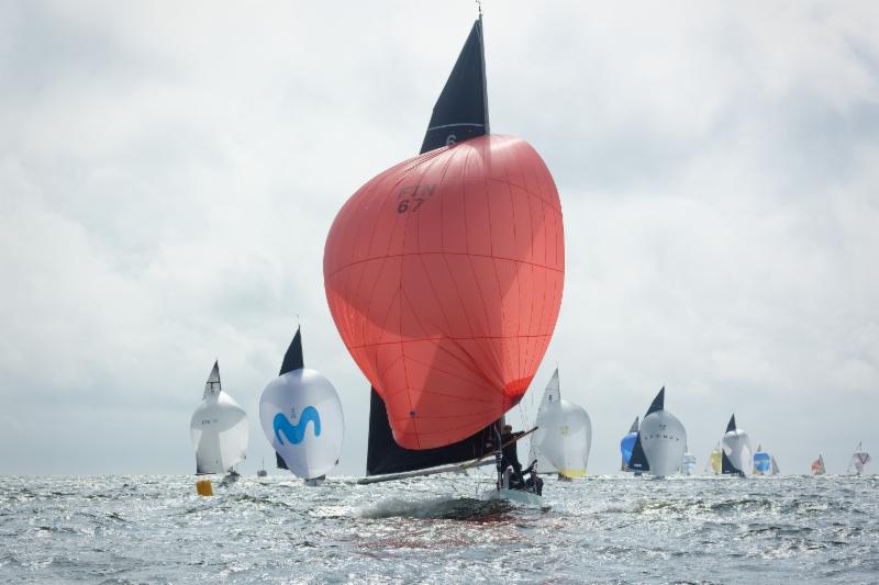  6m  World Championship 2019  Hanko FIN  Day 2, with 4 CAN and 3 USA boats