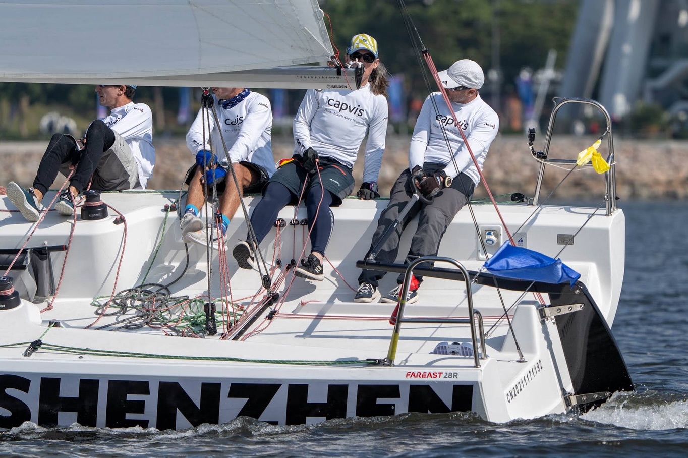  World Match Racing Tour  Finals  Shenzen CHN  Day 3  Eric Monnin SUI im Viertelfinale