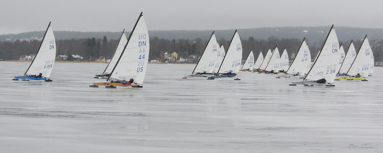 IceSailing  DN European Championship  Lake Wilimie POL  Day 1