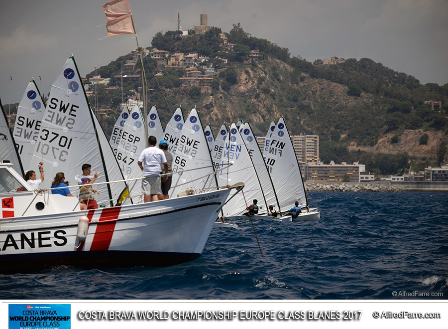  Europe  World Championship 2017  Blanes ESP  Day 2, four races sailed so far