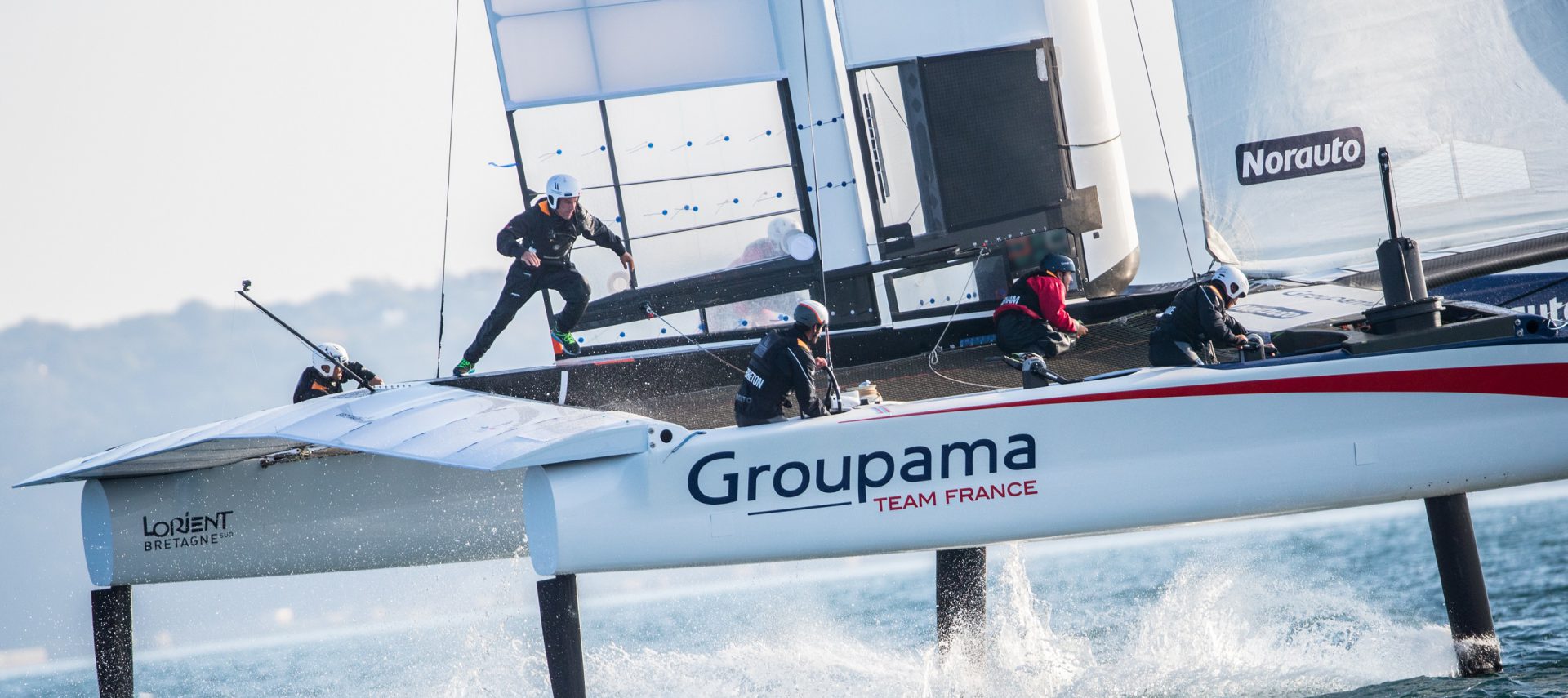  America's Cup News  Groupama Team France presents its catamaran
