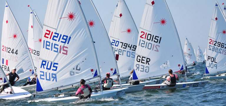  Laser Standard + Radial  U21 European Championship  Dzwinow POL  Day 3, qualifications concluded, Boite FRA and Golebiowska POL on top, Struthers CAN 65th