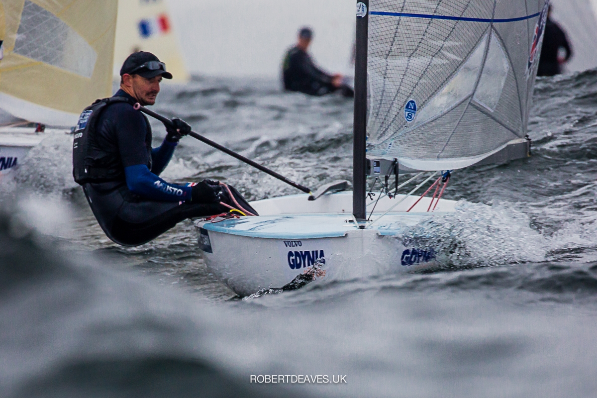  Finn  European Championship 2020  Gdansk POL  Day 1, Scott GBR 1st after two races, Ramshaw CAN 14th