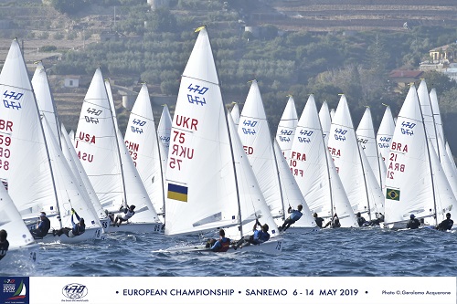  470  European Championship 2019  San Remo ITA  Day 3